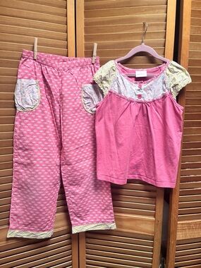 Hanna Andersson Salmon Pink Two-Piece Play set